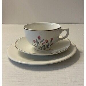 Pretty Wedgwood Unicorn Pink Hope Tea Cup, Saucer & Dessert Plate
